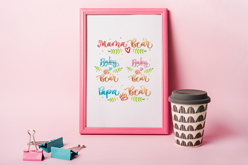 mama bear family svg