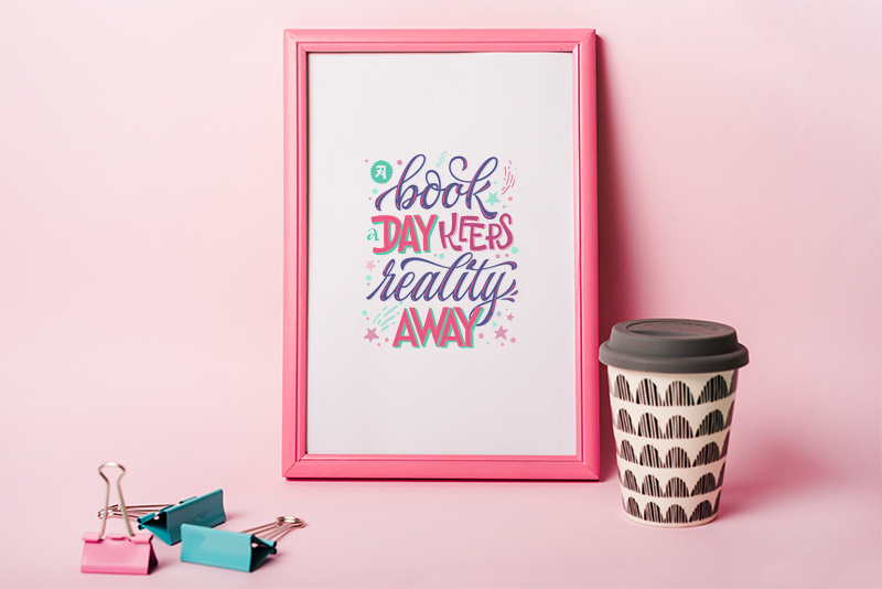 A Book a Day Keeps Reality Away SVG