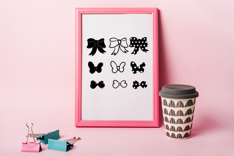 hair bow svg