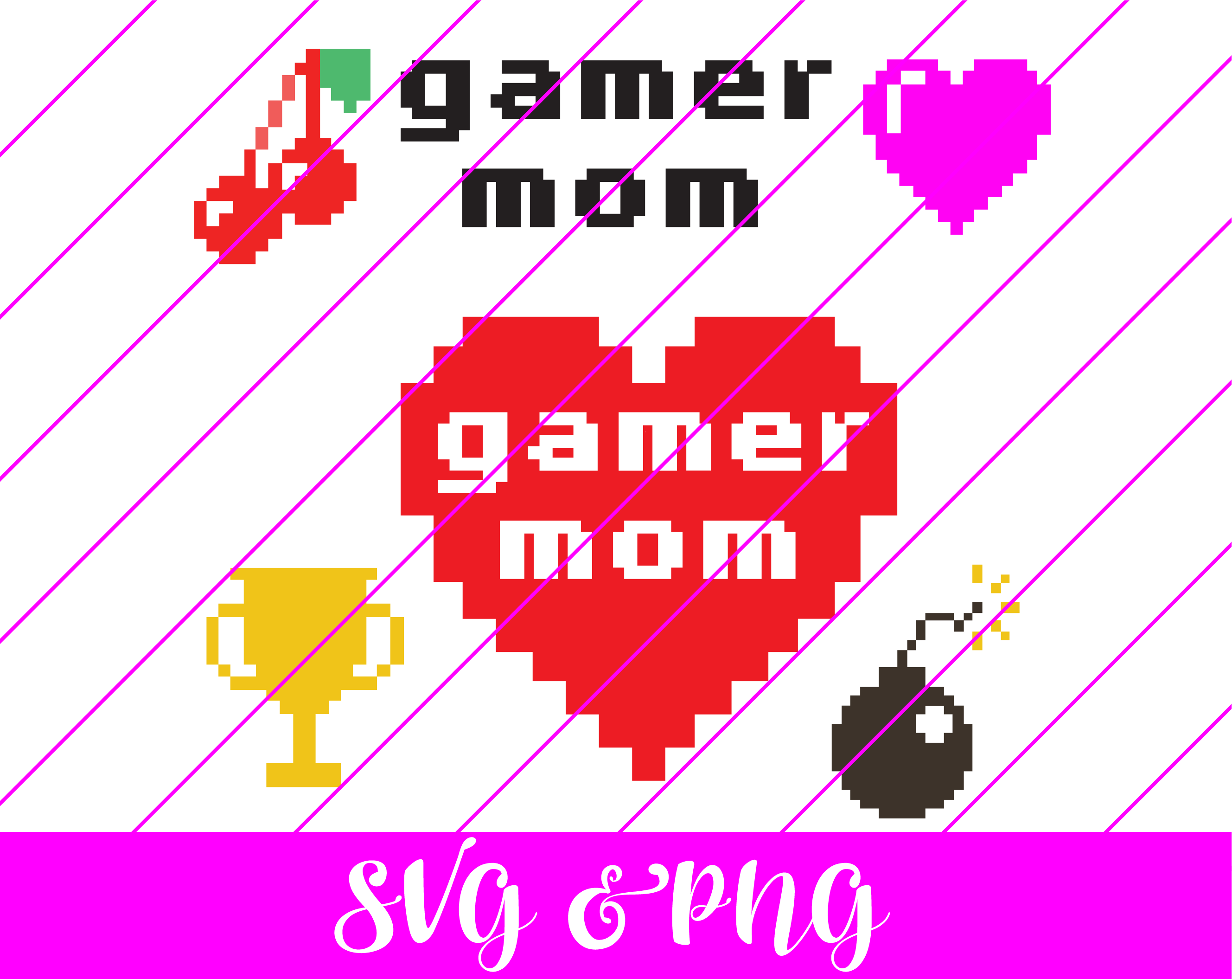 gamer mom svg