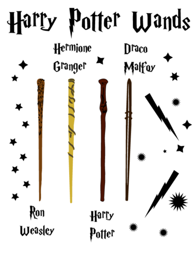 Harry Potter Wands SVG - Free Harry Potter Wands SVG Download - svg art