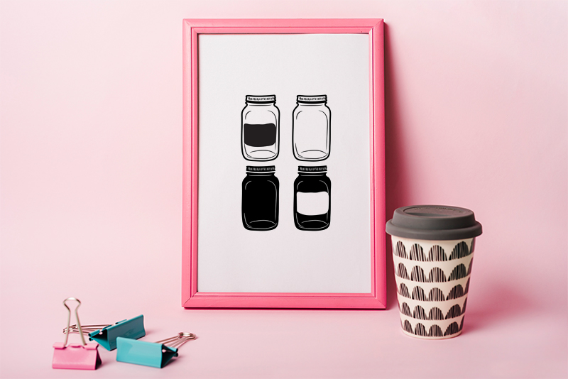 mason jar svg
