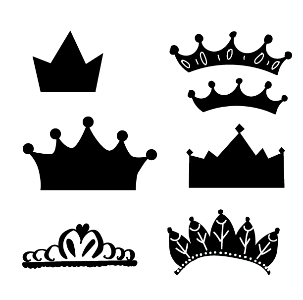 princess crowns svg