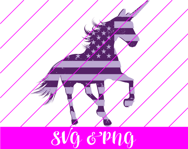 patriotic unicorn svg