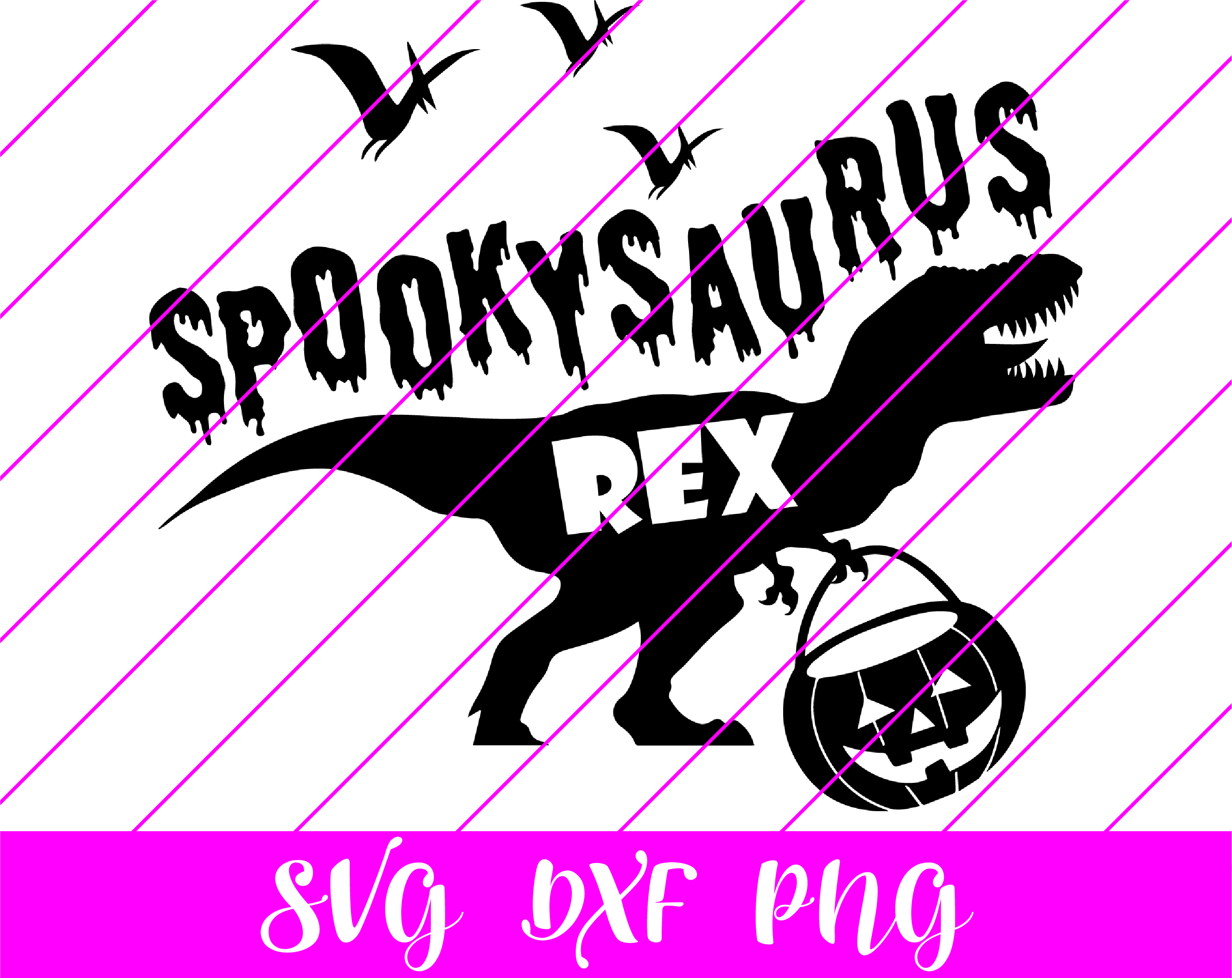 dinosaur spookysaurus rex svg