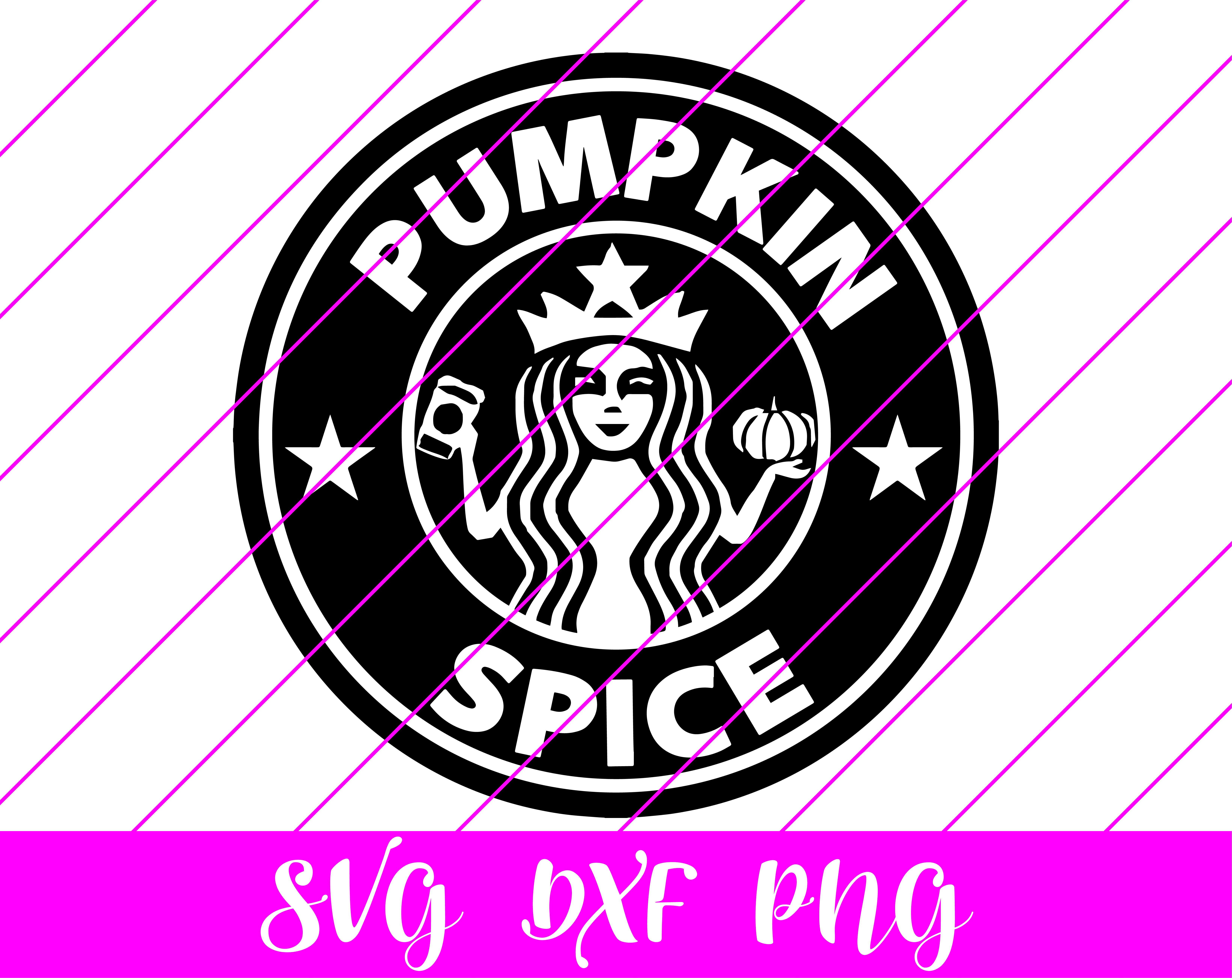 pumpkin spice starbucks logo svg