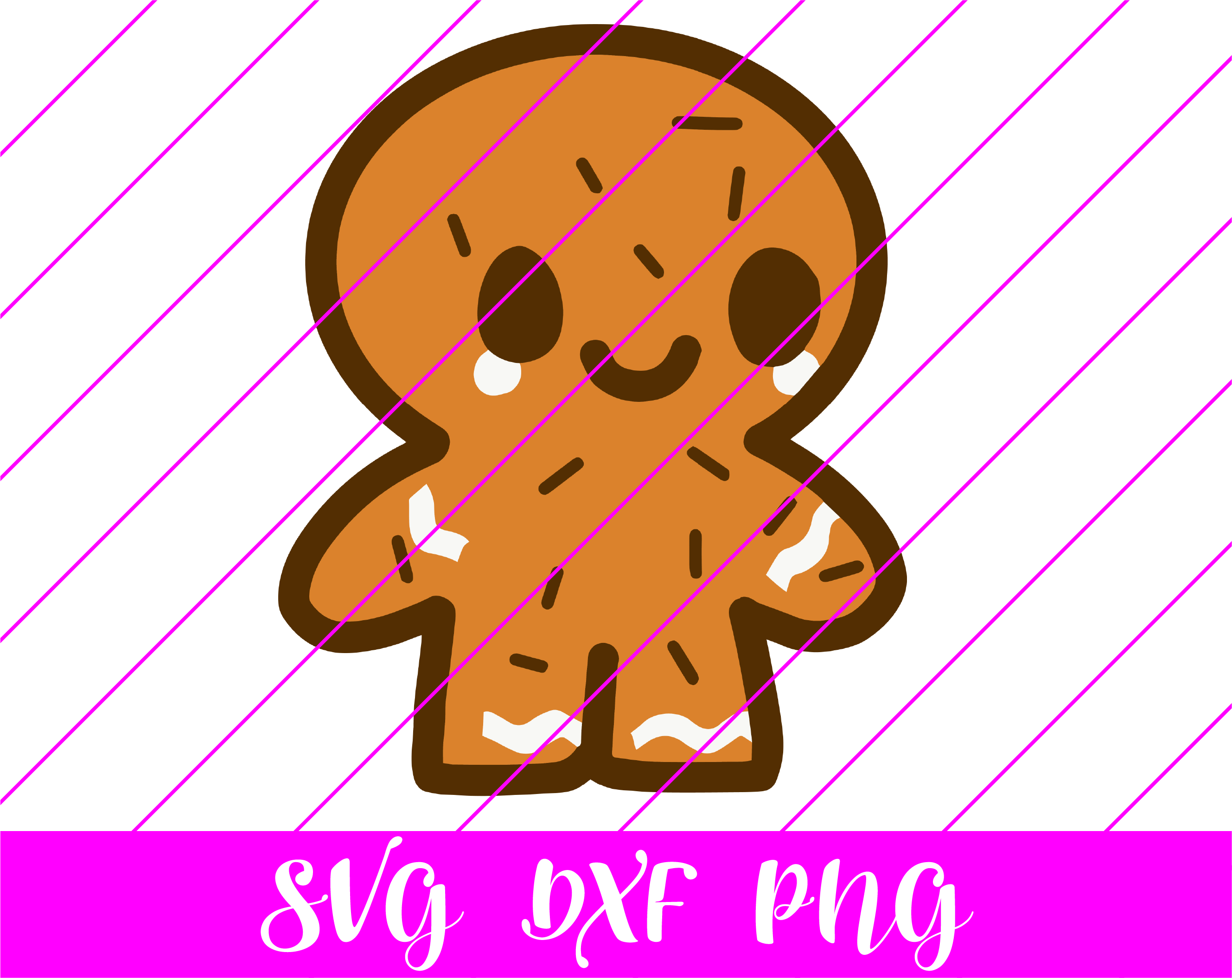 Gingerbread man 2 svg
