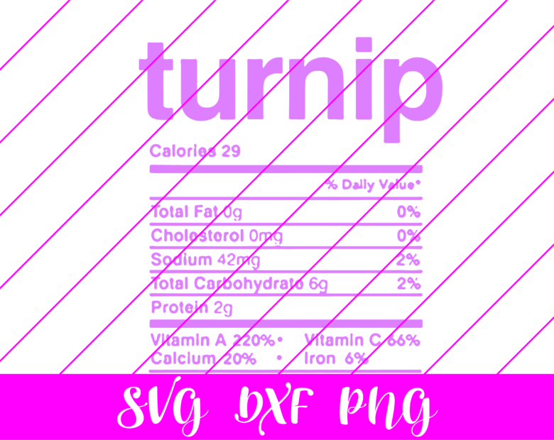 thanksgiving nutrition facts turnip svg