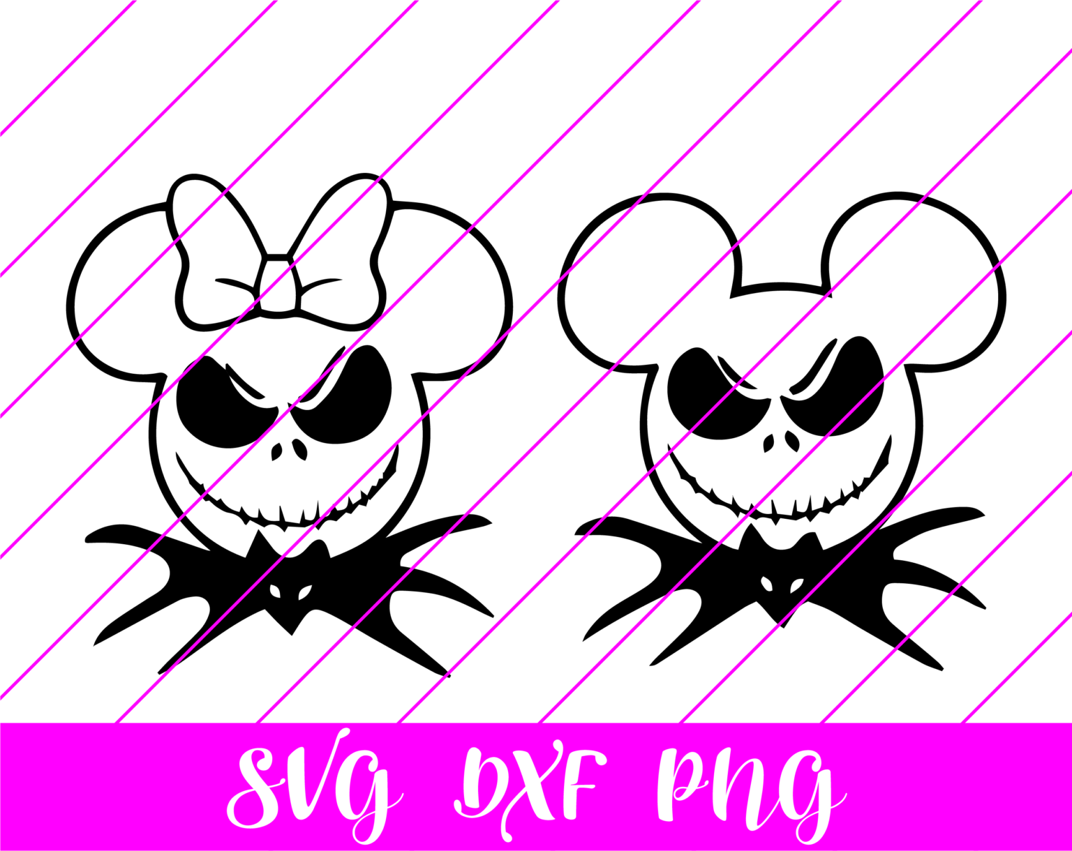 Mickey Mouse Jack Skellington Nightmare Before Christmas SVG Free Mickey mouse jack skellington nightmare before christmas svg free