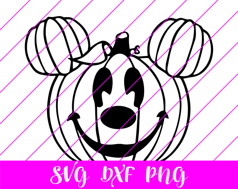 Mickey Mouse Pumpkin Halloween SVG