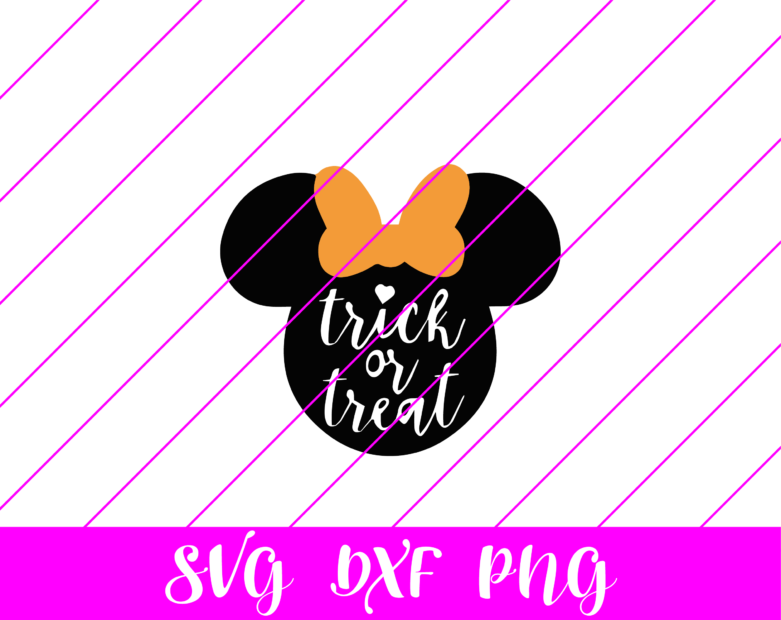 Minnie Mouse Halloween Trick or Treat SVG