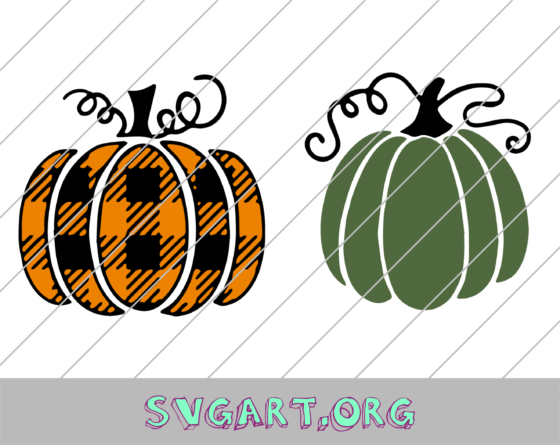 Plaid Pumpkin SVG