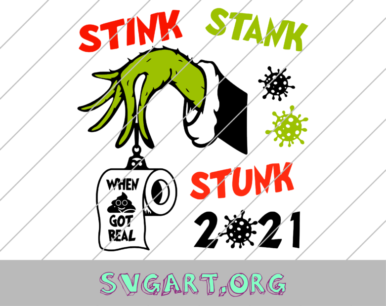 Stink Stank Stunk Grinch SVG