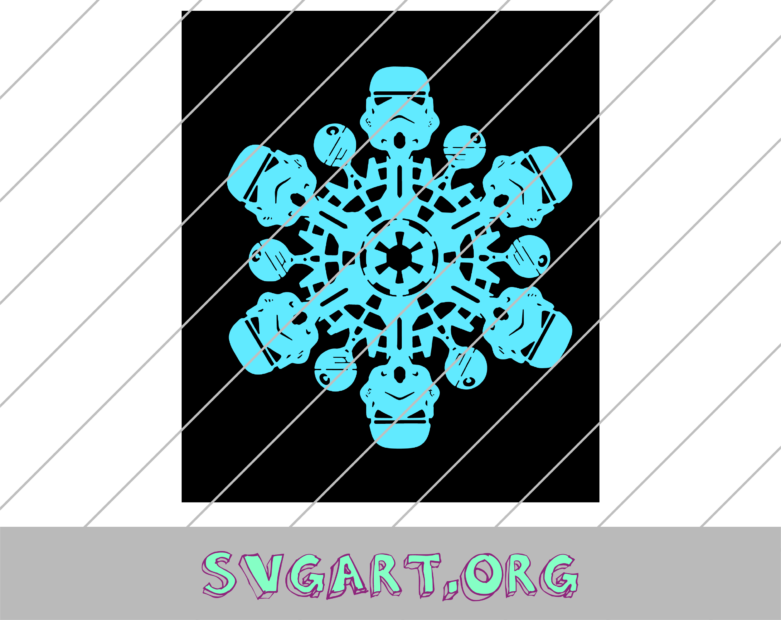 Storm Trooper Snowflake Star Wars SVG