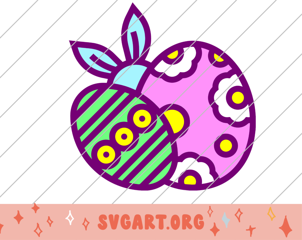 Cute Easter Eggs SVG