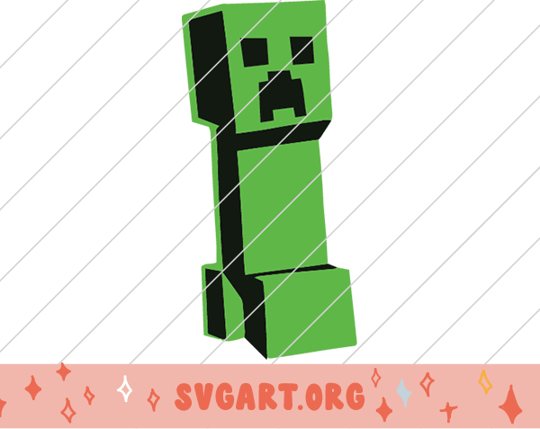 Minecraft Creeper 02 SVG