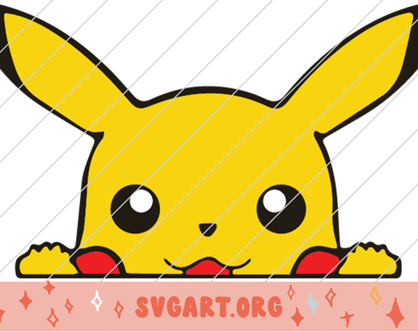 Pikachu Head SVG