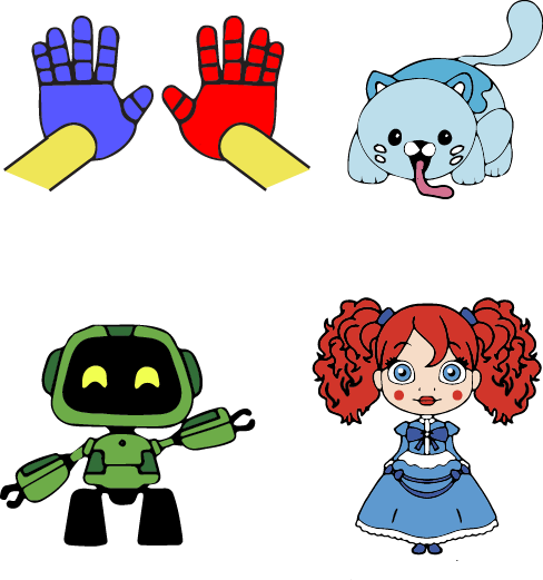 poppy playtime characters svg