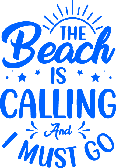 the beach is calling svg