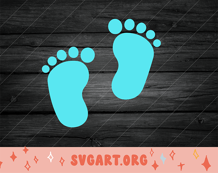 baby footprints svg