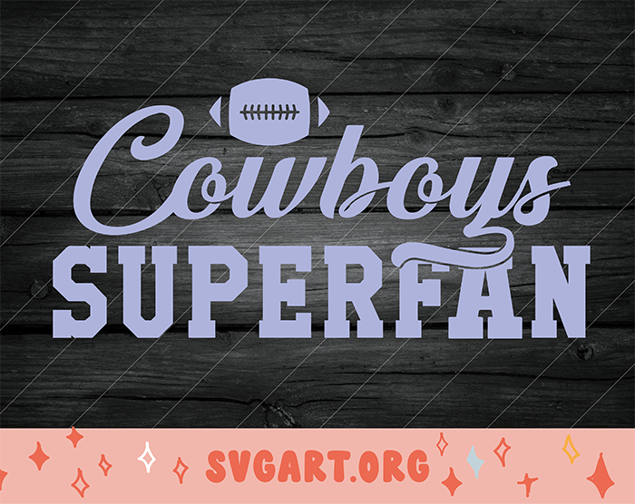 cowboys superfan svg