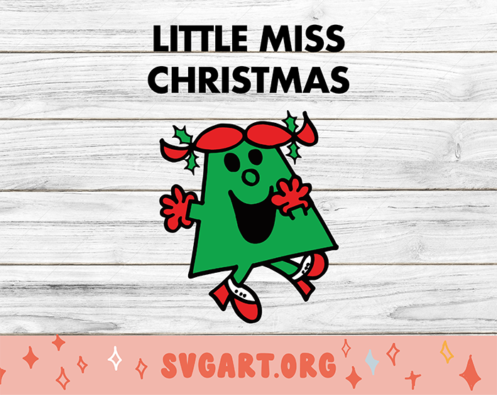 Little Miss Christmas SVG
