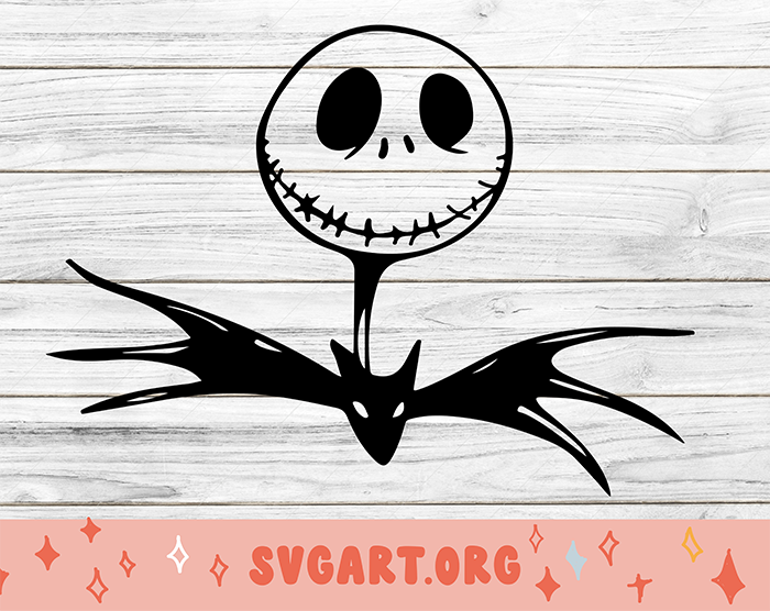 jack skellington head svg