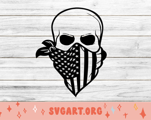 Skull Flag SVG