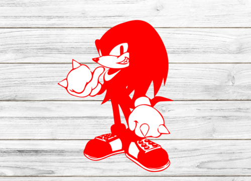 Knuckles Sonic SVG - Free Knuckles Sonic SVG Download - svg art