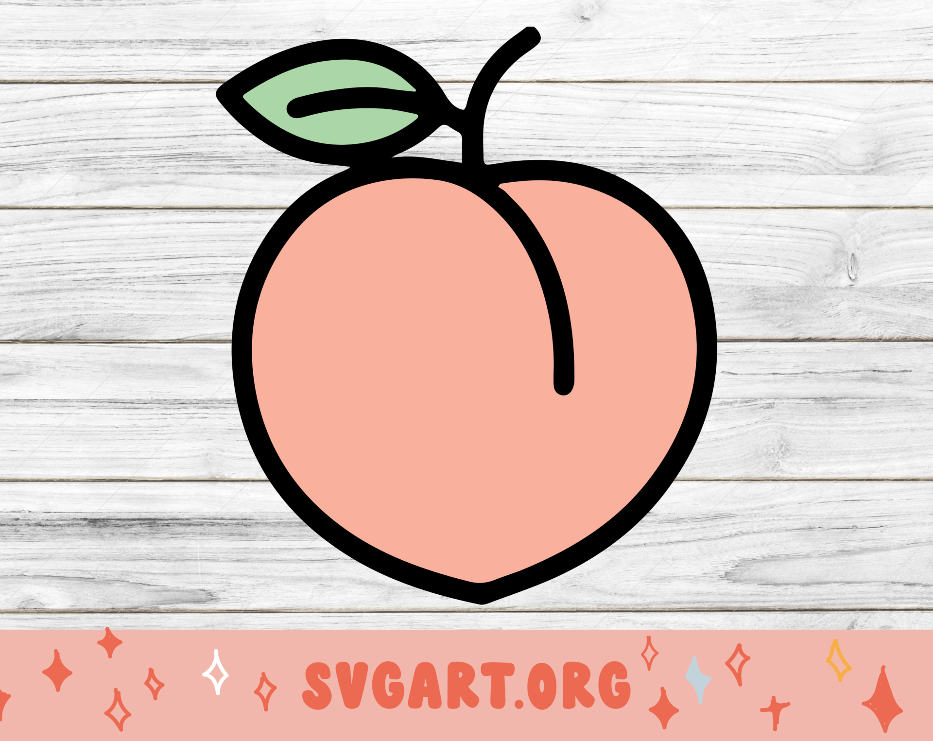 Peach SVG
