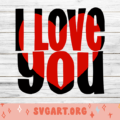I Love You SVG