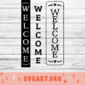 Vertical Welcome Board SVG
