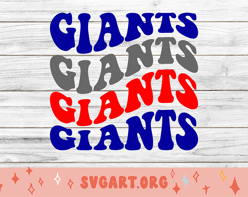 Giants Wave Font SVG