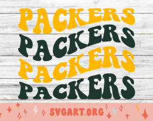 Packers Wave Font SVG