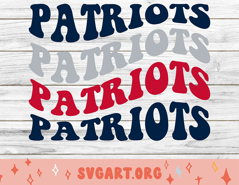 Patriots Wave Font SVG