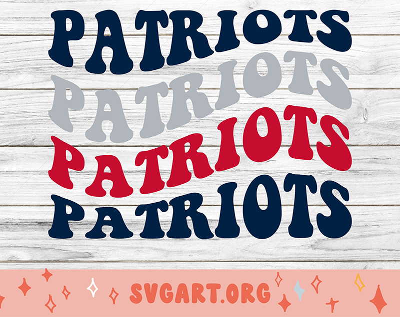 Patriots Wave Font SVG