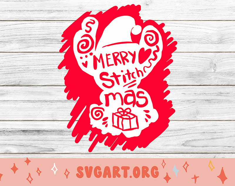 Stitch Christmas SVG