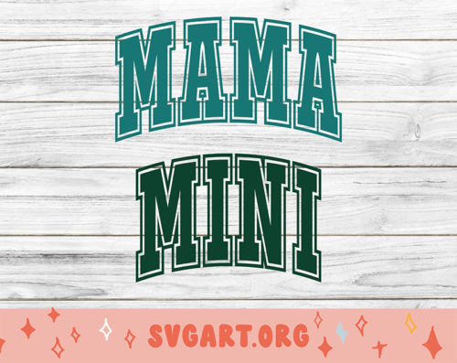 Mama Mini University Font SVG